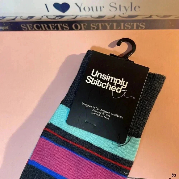 Unsimply Stitched Gray/Purple minimal stripe - Picture 5 of 7